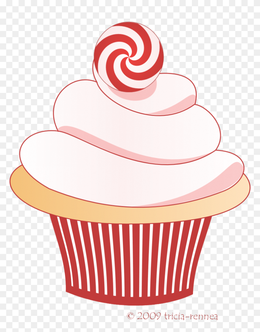 784x1018 Drawing Cakes And Sweets Cupcake - Vanilla Cupcake Clipart