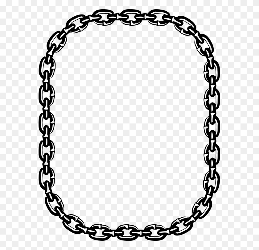 589x750 Drawing Chain Necklace - Paper Chain Clipart