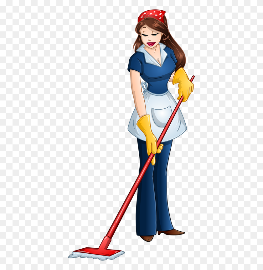 405x800 Drawing Clip Art, Community Helpers And Art - Housekeeping Clipart
