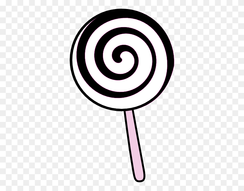 360x598 Drawing Clipart Lollipop - Draw Clipart Black And White