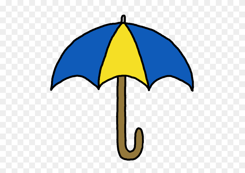 536x536 Drawing Clipart Umbrella - Closed Book Clipart