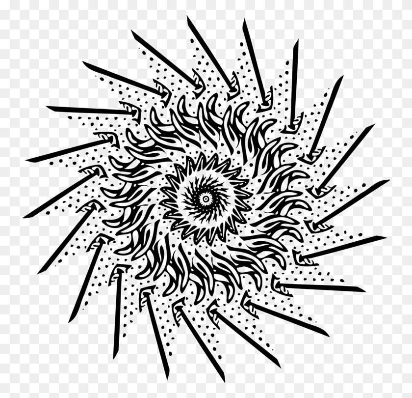 750x750 Drawing Common Sunflower Black And White Line Art Transvaal Daisy - Sunflower Clipart Black And White