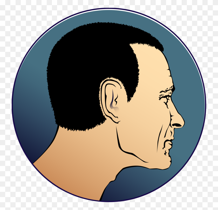 750x750 Drawing Computer Icons Head Face Man - Male Face Clipart