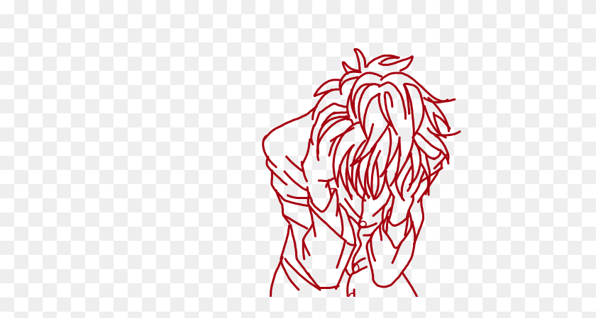 500x389 Drawing Depression Anxiety Sadness Pain - Depression Clipart