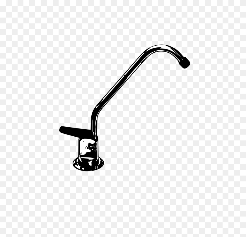 530x750 Drawing Drinking Water Monochrome Bathtub Accessory Tap Water Free - Water Faucet Clipart