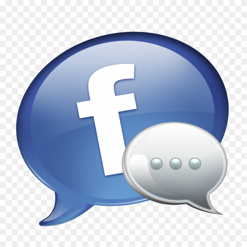 1024x1024 Dibujo Icono De Facebook Messenger - Messenger Icono Png