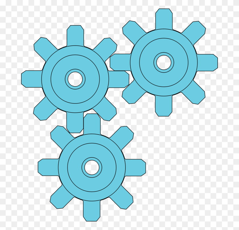 692x750 Drawing Information Service - Gears Border Clipart