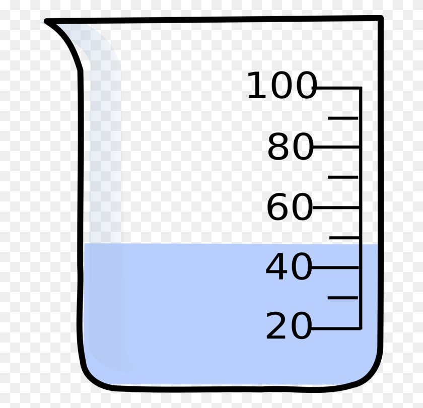 684x750 Drawing Measurement Liter Beaker Experiment - Measuring Cup Clipart