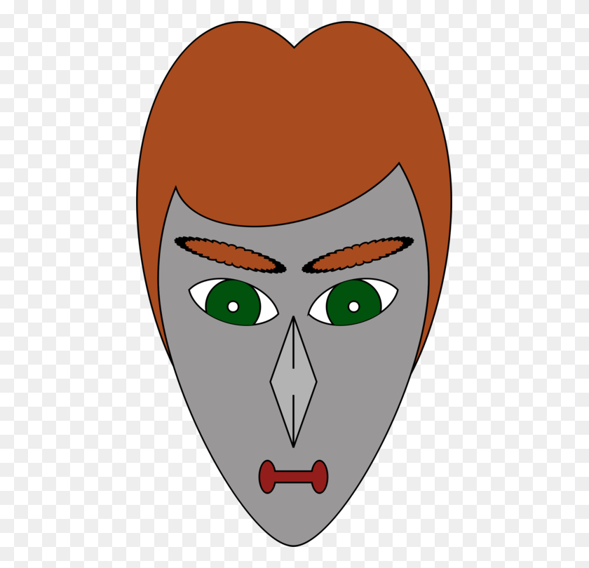 451x750 Drawing Nose Affinity Designer Cartoon - Alien Head Clipart