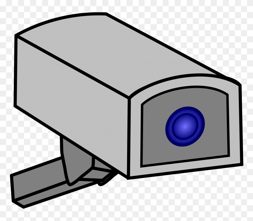 2000x1724 Drawing Of A Cctv Camera - Camera Drawing PNG