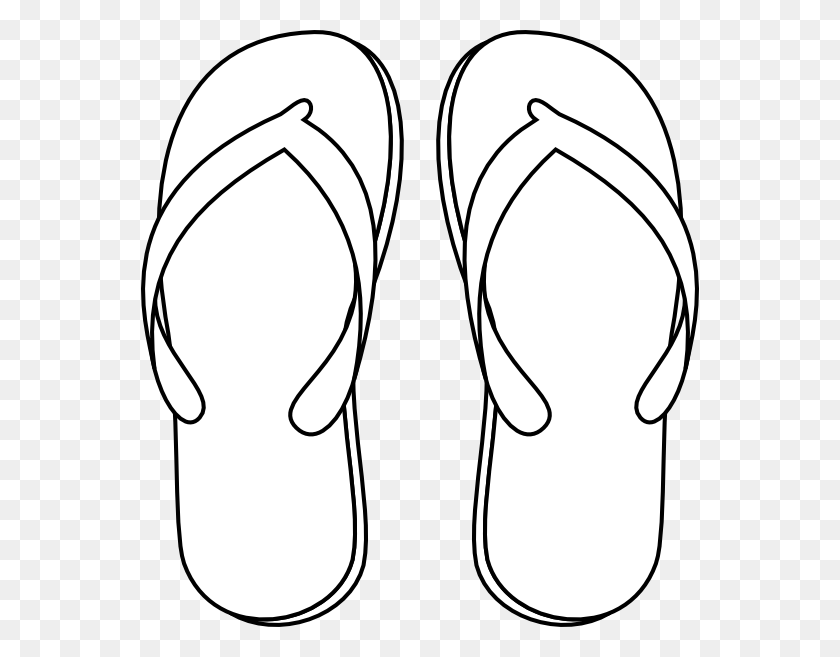 558x597 Drawing Of A Flip Flop Flip Flops Clip Art Must Do Art Lessons - Slippers Clipart Black And White