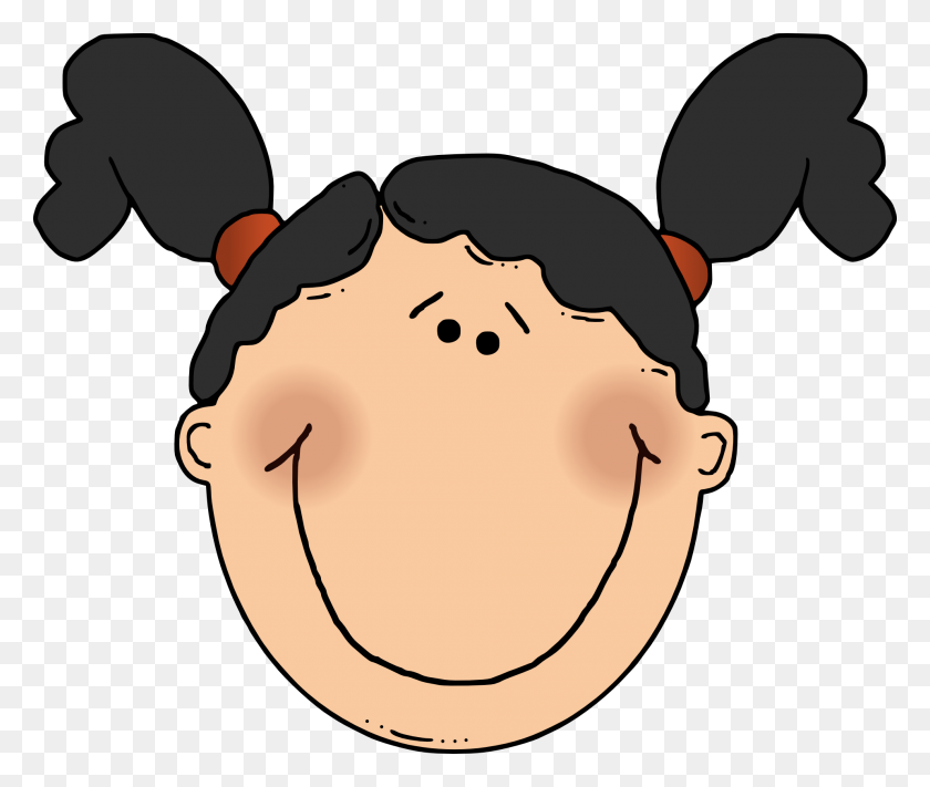 1920x1604 Drawing Of Girl's Funny Face With Happy Smile Free Image - Funny Face PNG