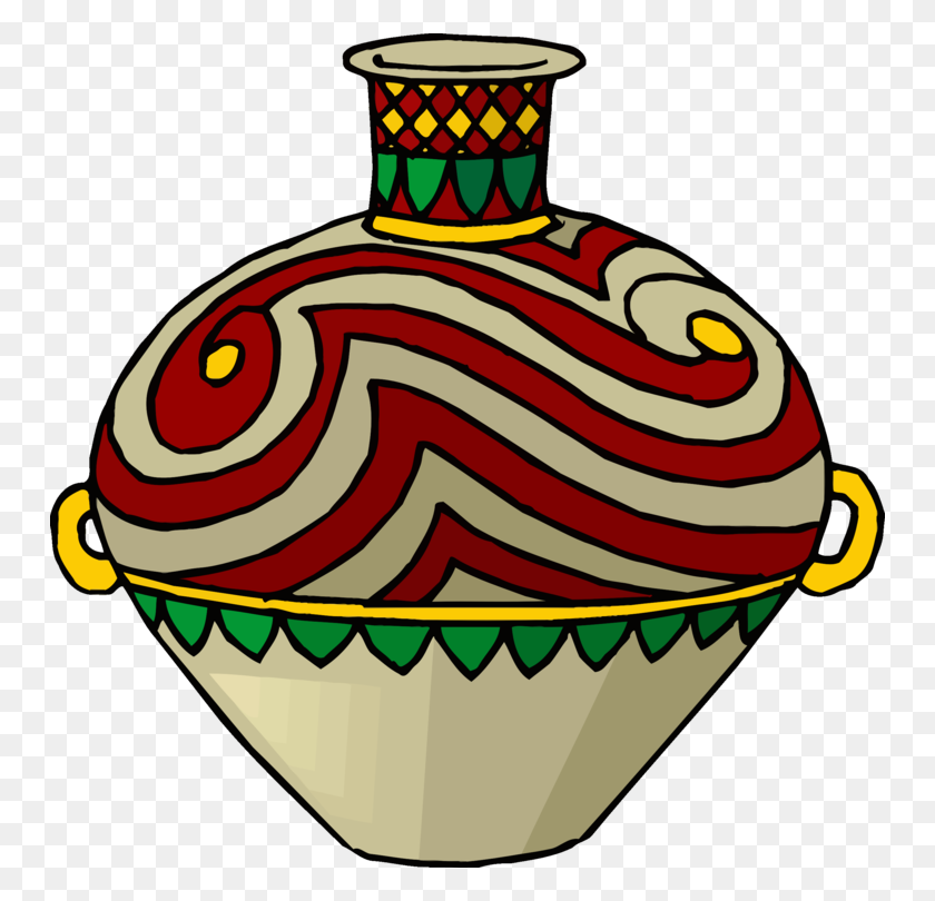 750x750 Drawing Painting Vase Pottery Statue - Pottery Clipart
