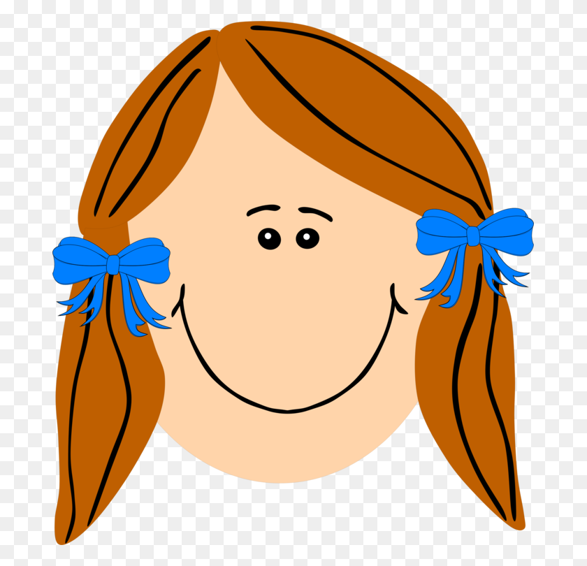 689x750 Drawing Smiley Computer Icons Face Girl - Face Painting Clipart