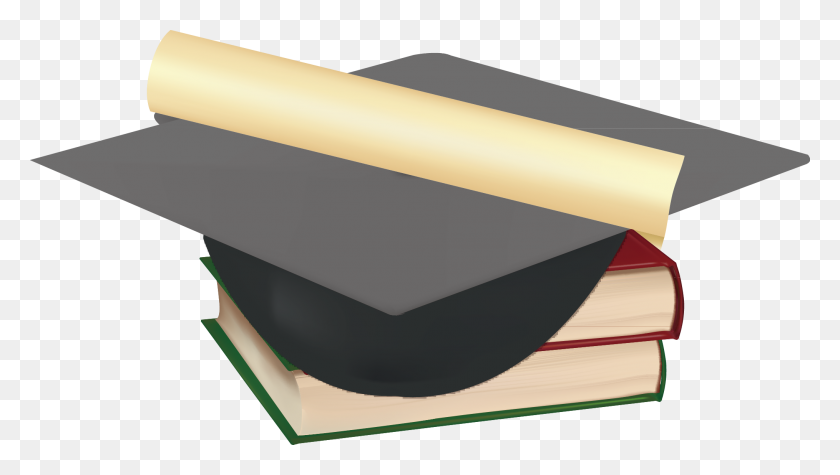 2030x1082 Drawing Square Academic Cap Diploma Clip Art - Graduation Cap And Diploma Clipart