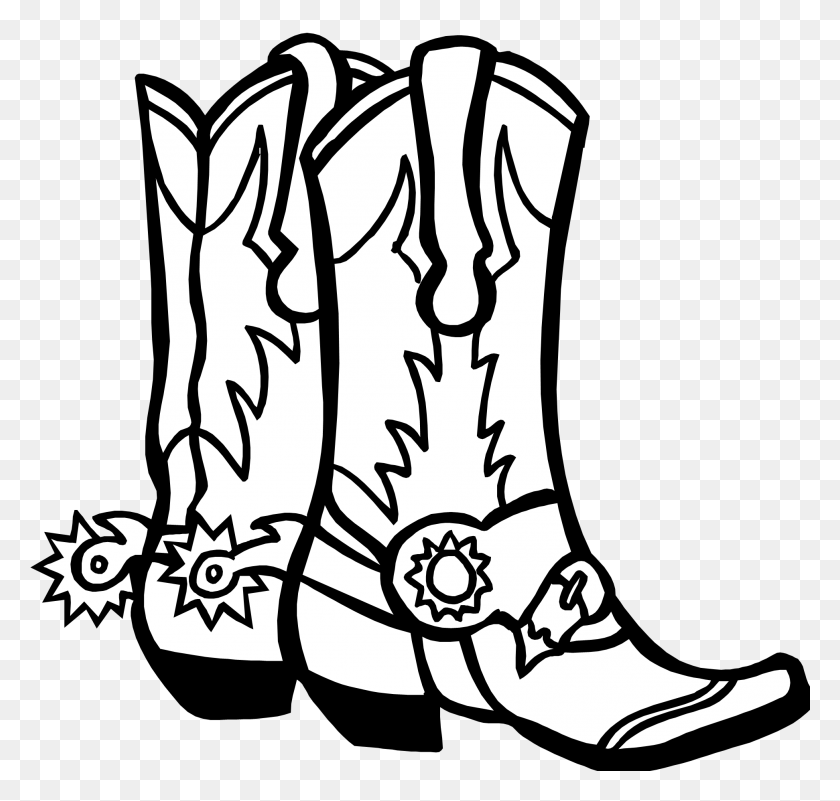 1944x1848 Drawings Of Cowboy Boots Group With Items - Baby Dedication Clipart