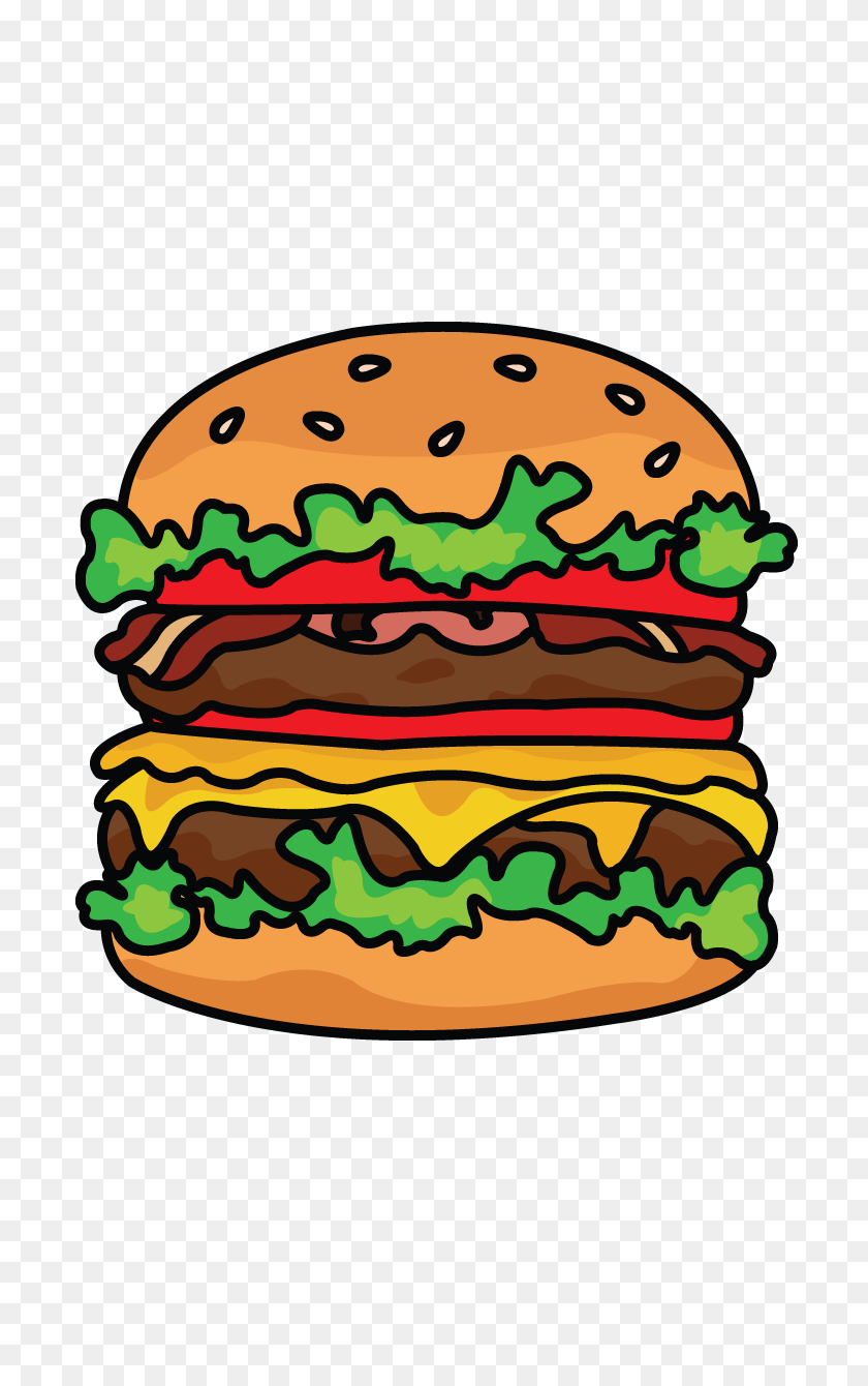 720x1280 Drawissimo Kids How To Draw - Burger Bun Clipart