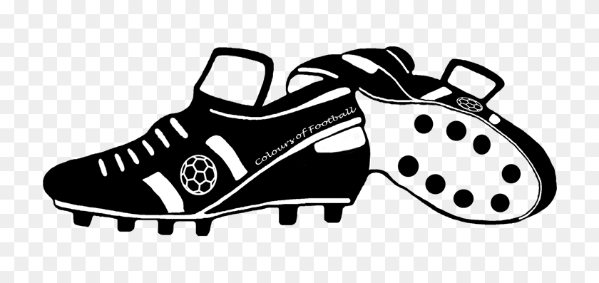 760x337 Drawn Boots Football - Cleats Clipart