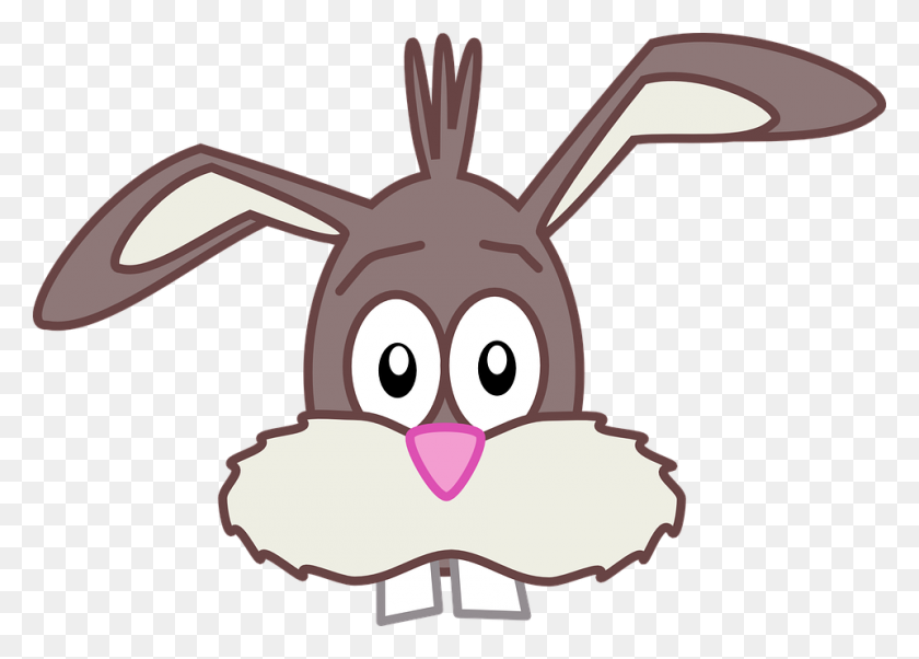 960x668 Drawn Bunny Mammal - Hopping Bunny Clipart