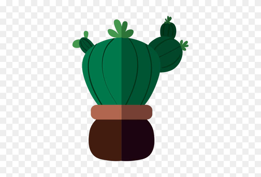 512x512 Drawn Cactus Transparent - Potted Cactus Clipart
