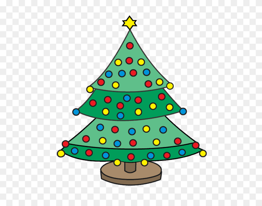 678x600 Drawn Christmas Tree Transparent - Christmas Greenery Clipart