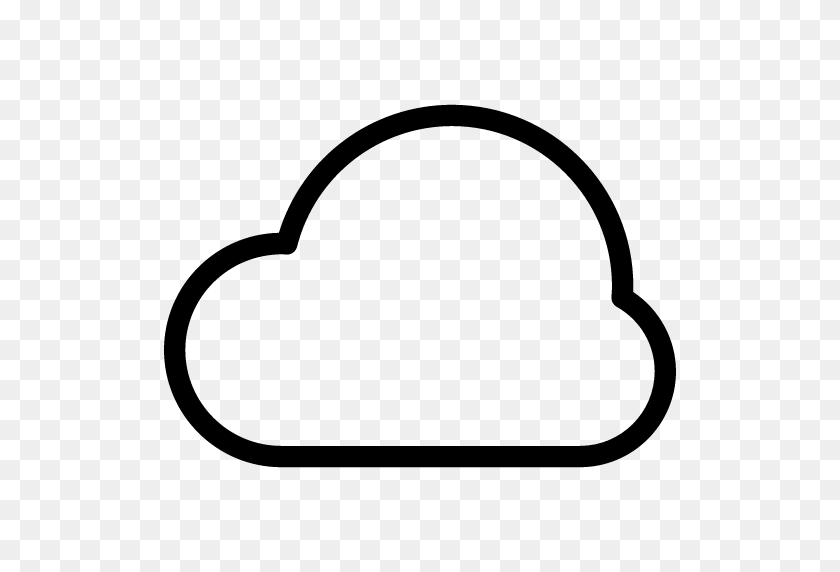 512x512 Drawn Cloud Internet - Cloud Drawing PNG
