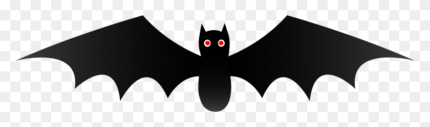 7146x1740 Нарисованная Милая Летучая Мышь На Хэллоуин - Черно-Белый Клипарт С Привидениями