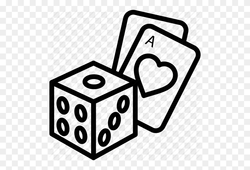 512x512 Drawn Dice Poker Card - Poker Cards Clipart