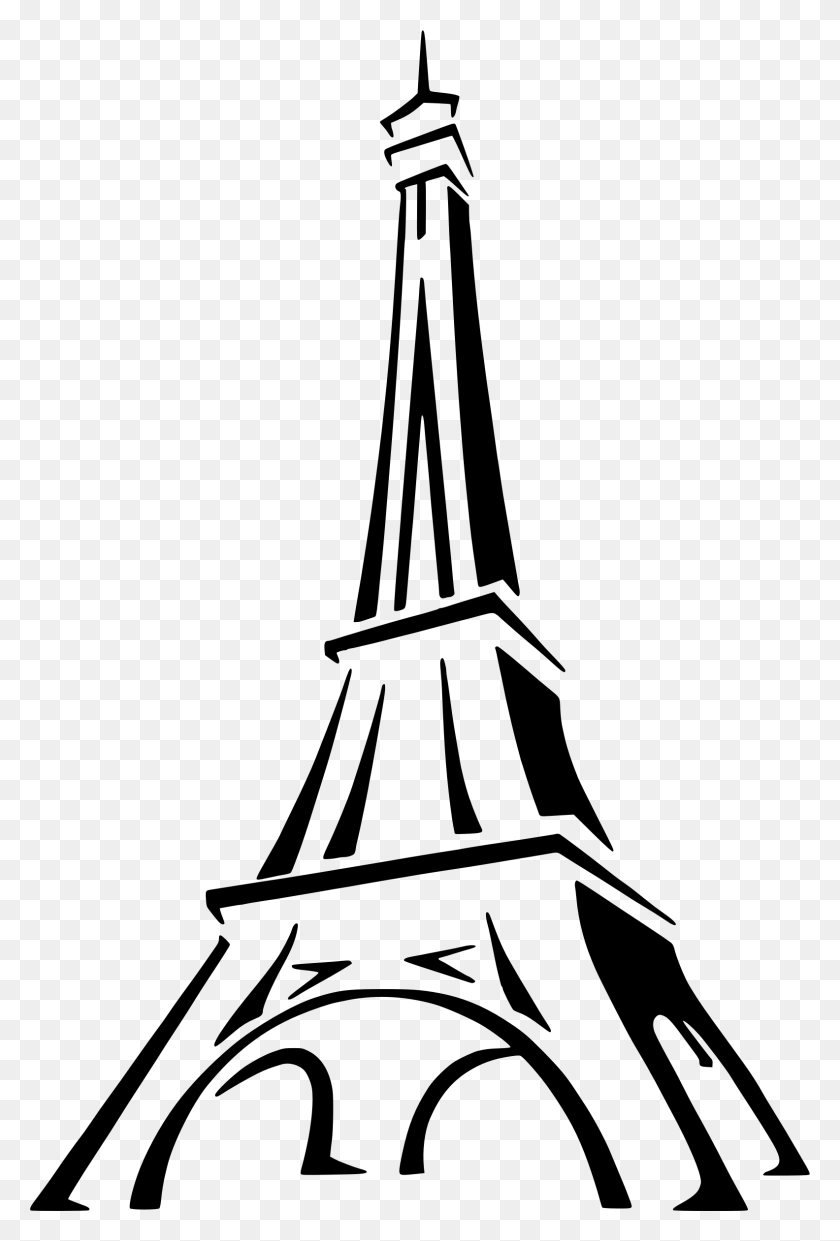 1584x2400 Drawn Eiffel Tower Clipart - Chalk Drawing Clipart