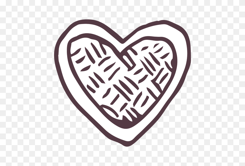 512x512 Нарисованные Сердца Рисованной - Сердце Руки Клипарт