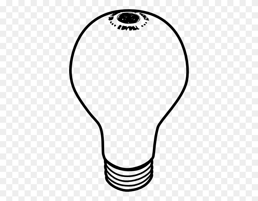 390x595 Drawn Lamps Brain - Lamp Post Clipart