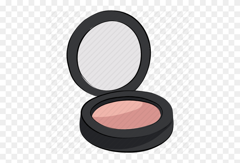 512x512 Polvo Compacto De Maquillaje Dibujado - Polvo Clipart