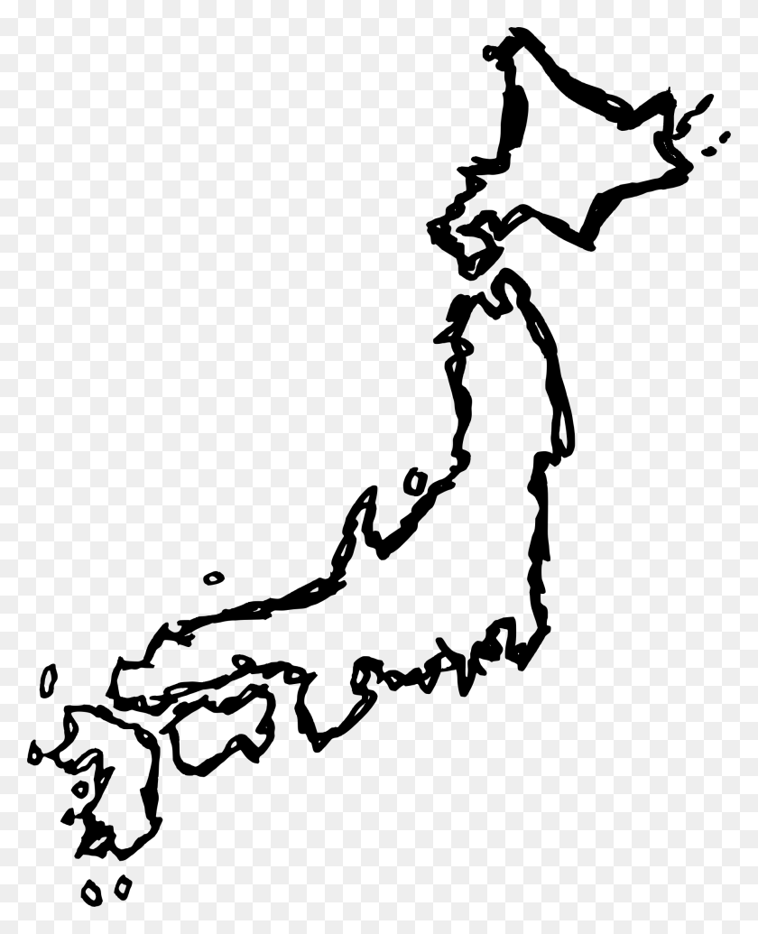 1920x2400 Drawn Map Of Japan Icons Png - Japan Map Clipart
