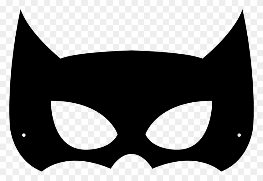 945x630 Drawn Masks Batman Mask - Batman Clipart Black And White