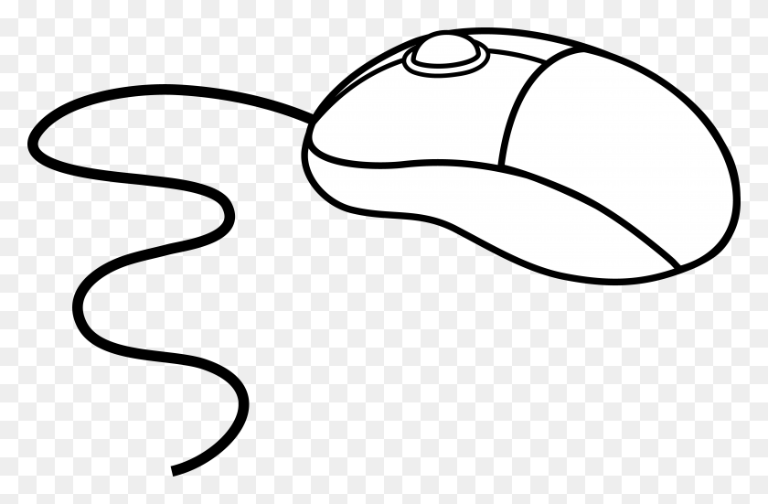 6161x3880 Ratón Dibujado Pc Mouse - Clipart De Saltar La Cuerda En Blanco Y Negro