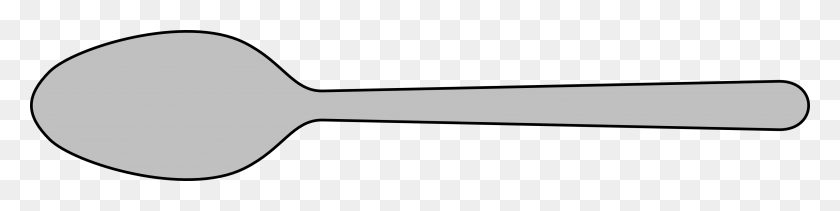 3333x648 Drawn Spoon Clip Art - Fork Clipart Black And White
