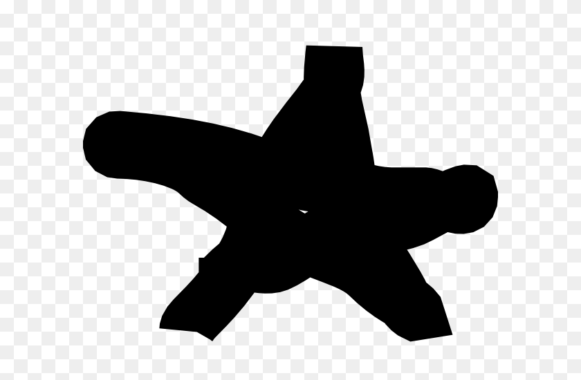 600x490 Нарисованная Звезда Большая - Звездный Клипарт Ниндзя