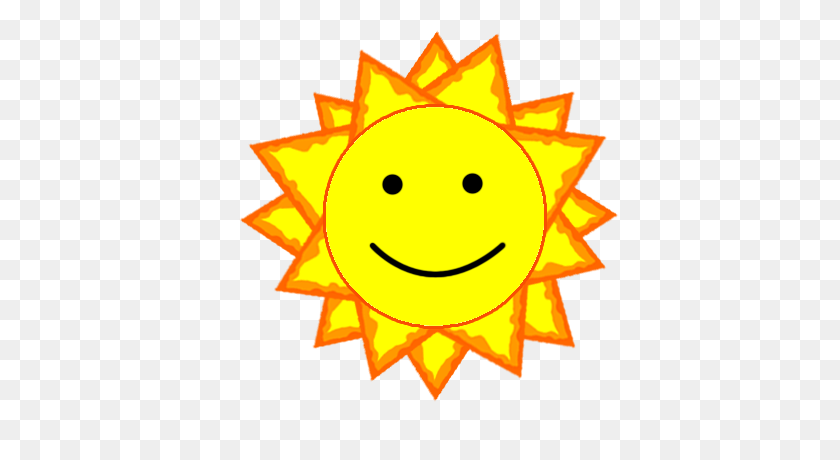 400x400 Нарисованное Солнце Счастливо - Бесплатный Клипарт Солнечное Затмение
