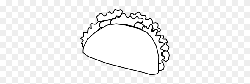 300x222 Drawn Tacos Clipart - Sombrero Clipart Black And White