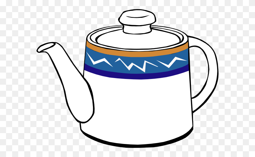 600x459 Drawn Teapot Clip Art - Zentangle Clipart