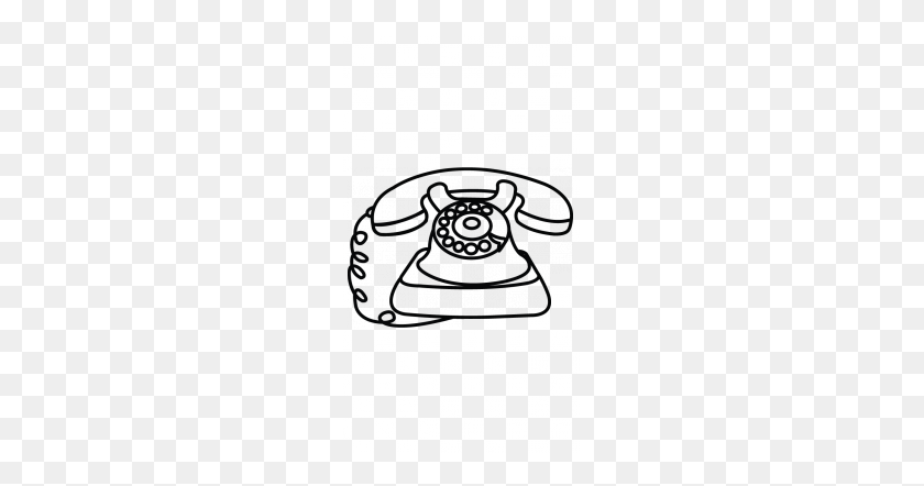 215x382 Нарисованный Телефон Старый - Старый Телефон Клипарт