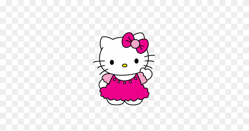 215x382 Нарисованный Мультяшный Hello Kitty - Клипарт Hello Kitty