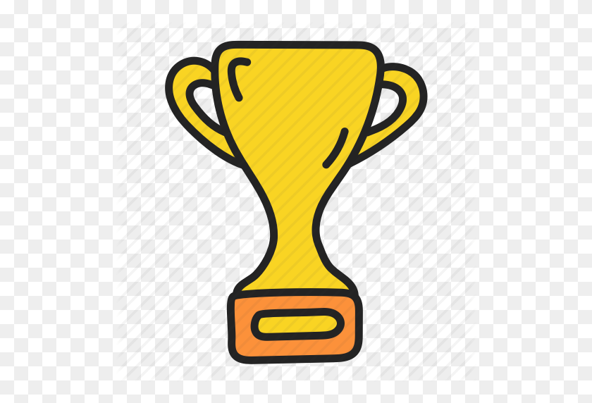 512x512 Drawn Trophy Icon Png - Trophy PNG
