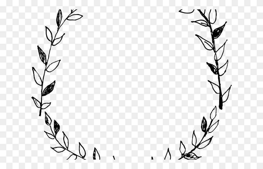 640x480 Drawn Wreath - Rustic Wreath Clipart