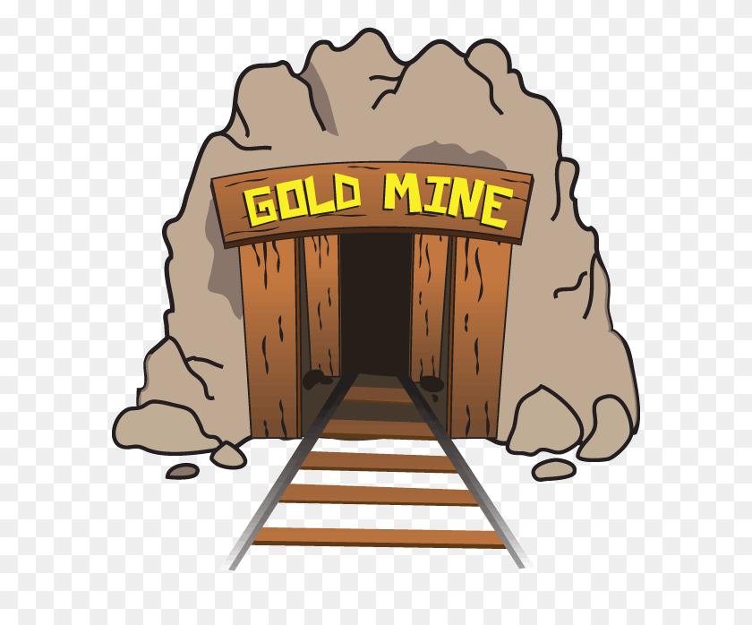 590x638 Dream Big Media - Gold Mine Clipart