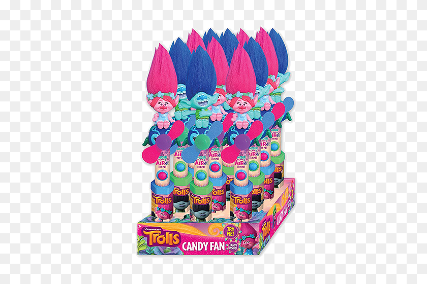 500x500 Dreamworks Trolls Personaje Fan Candy Toy Gran Servicio, Fresco - Rama De Trolls Png
