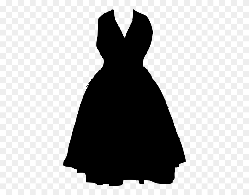 414x599 Dress On Hanger Clipart Black And White - Dress Clipart Black And White