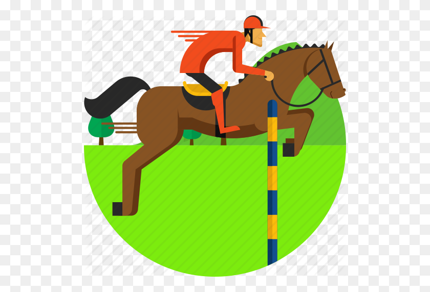 512x512 Dressage, Equestrian, Horse, Jumping, Olympics, Riding, Sports - Horse Jumping Clipart