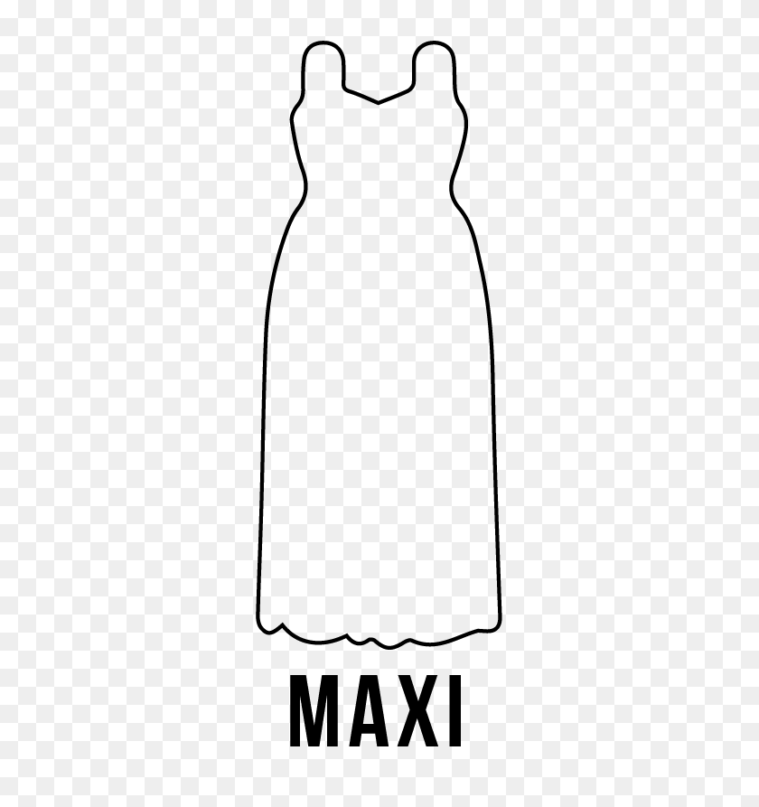 453x833 Dresses For Women Girls - Shopping Clipart Black And White