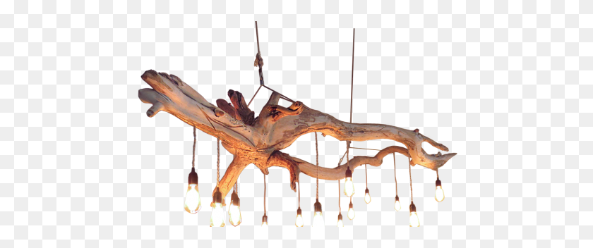 1600x600 Driftwood Chandelier - Driftwood PNG